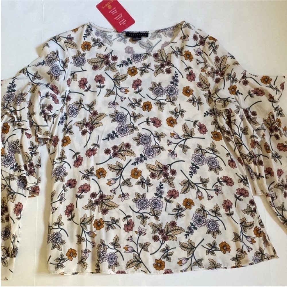 Sanctuary Top Shirt Tilly Flounce Long Sleeve Blouse New size Medium - Picture 8 of 12